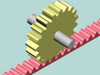 齒輪齒條傳動工作原理動態圖